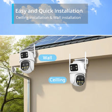 Load image into Gallery viewer, 9MP WIFI IP Camera Three Lens Dual Screen With 8X Zoom 6MP PTZ Camera Ai Auto Tracking Security Video Surveillance Camera