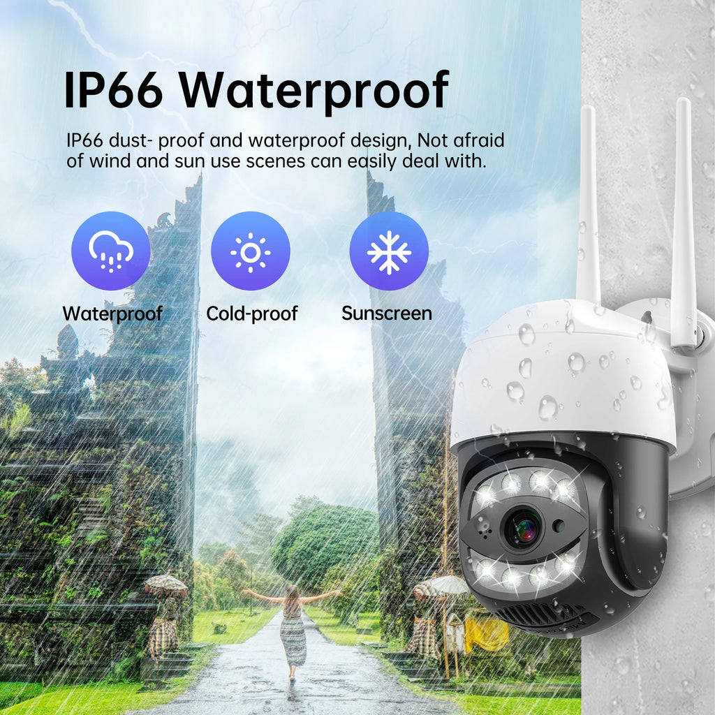 4G Sim Card IP Camera 5MP WiFi PTZ Waterproof Camera 1080P Security Auto Tracking Night Vision CCTV Video Surveillance Camera