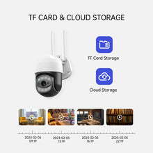 Load image into Gallery viewer, 4G Sim Card IP Camera 5MP WiFi PTZ Waterproof Camera 1080P Security Auto Tracking Night Vision CCTV Video Surveillance Camera